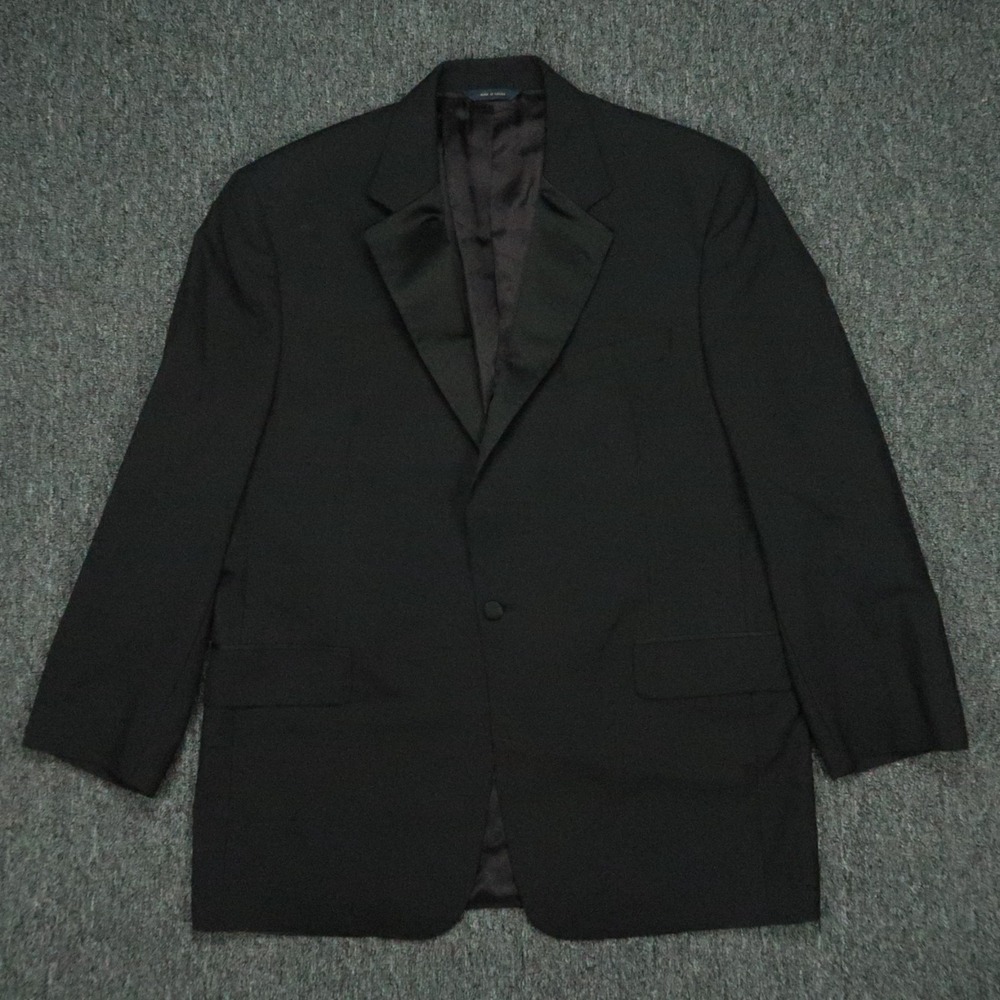 VINTAGE Brooks Brothers Tuxedo Mens 43R Black Wool Blazer Sport Coat Suit Jacket